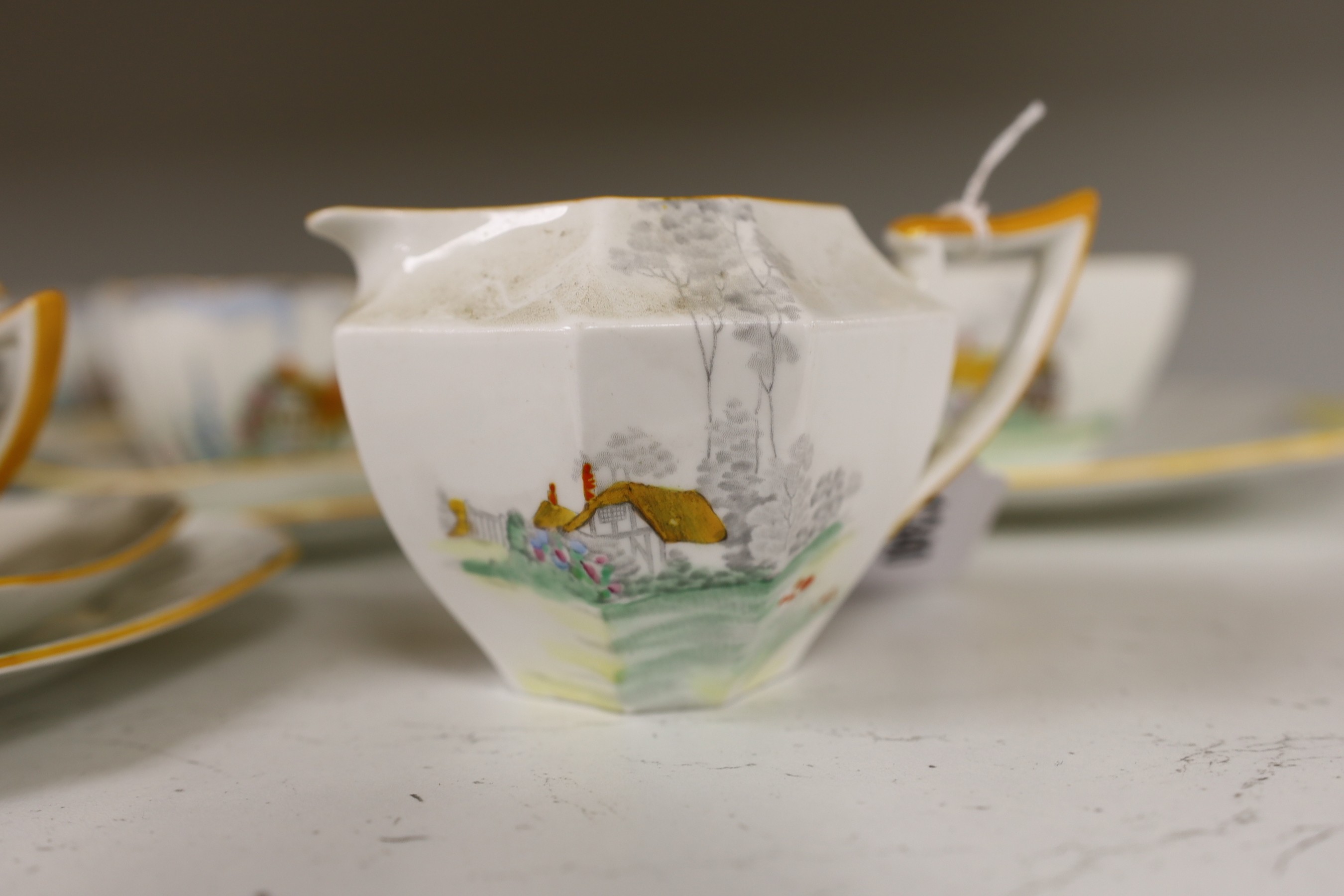 A Shelley Queen Anne Cottage 2 11621 part tea set